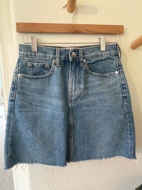 Everlane Light Blue Denim Mini Skirt